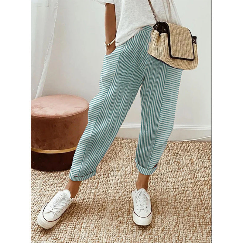 Alexis | Trendy Striped Trousers